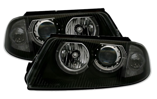 Phares VW Passat 3BG Angel Eyes noire