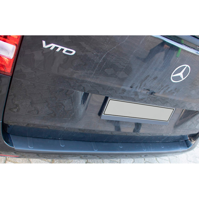 Protection de seuil arrière sur mesure pour Mercedes Vito W447 2014- - Noir mat