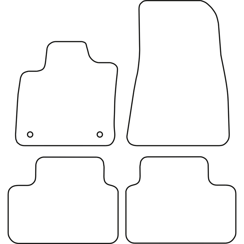 Set de tapis de sol en velours sur mesure pour Volvo C40 Recharge 2021- & XC40 Recharge 2021-