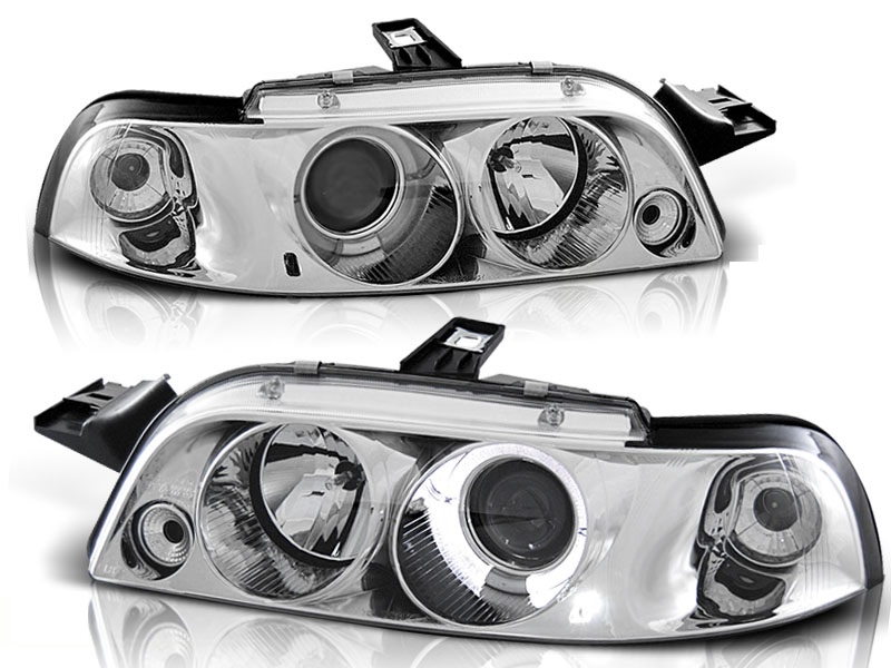 Phares Fiat Punto 1 Angel eye chrome