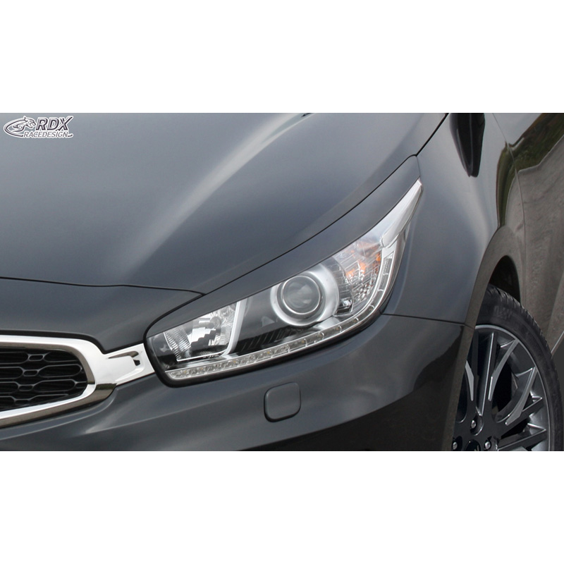 Spoilers de phares sur mesure pour Kia Cee'd & Pro Cee'd JD 2012- (ABS)