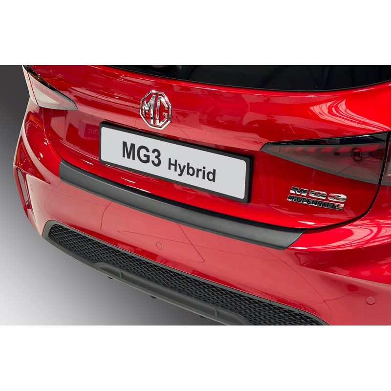 Protection de seuil arrière (ABS) sur mesure pour MG 3 Hybrid+ 2024- Noir