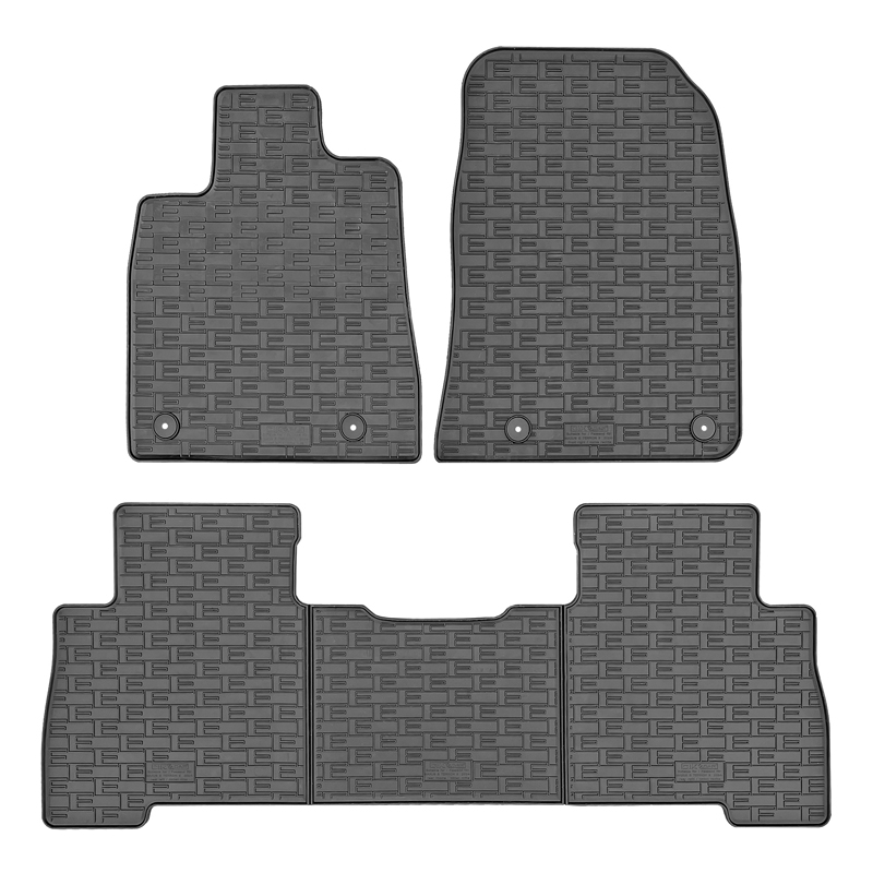 CIKCAR Set tapis de caoutchouc sur mesure pour Maxus eTerron 9 Pick-up 2024- (5-pièces + points de fixage)