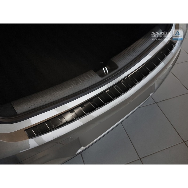 Noir RVS Protecteur pare-chocs arrière Opel Astra K 5-door 'Ribs