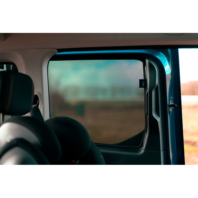 Set de Car Shades sur mesure pour Citroen Berlingo Multispace 2018- (seulement pour hayon arrière avec lunette ouvrante) (6-pièces)