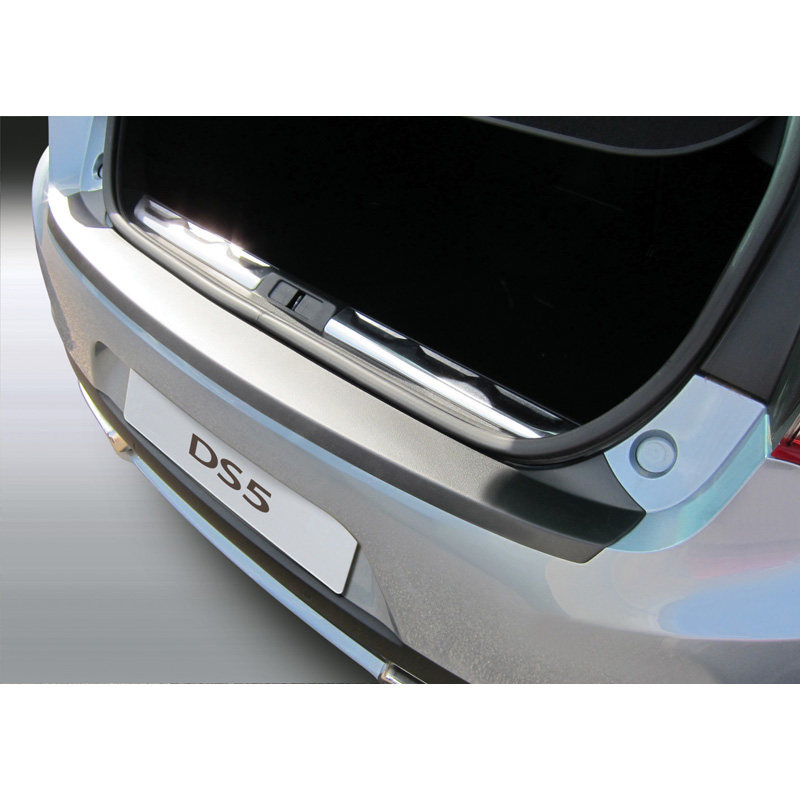 Protection de seuil arrière (ABS) sur mesure pour Citroën DS5 2/2012- Noir