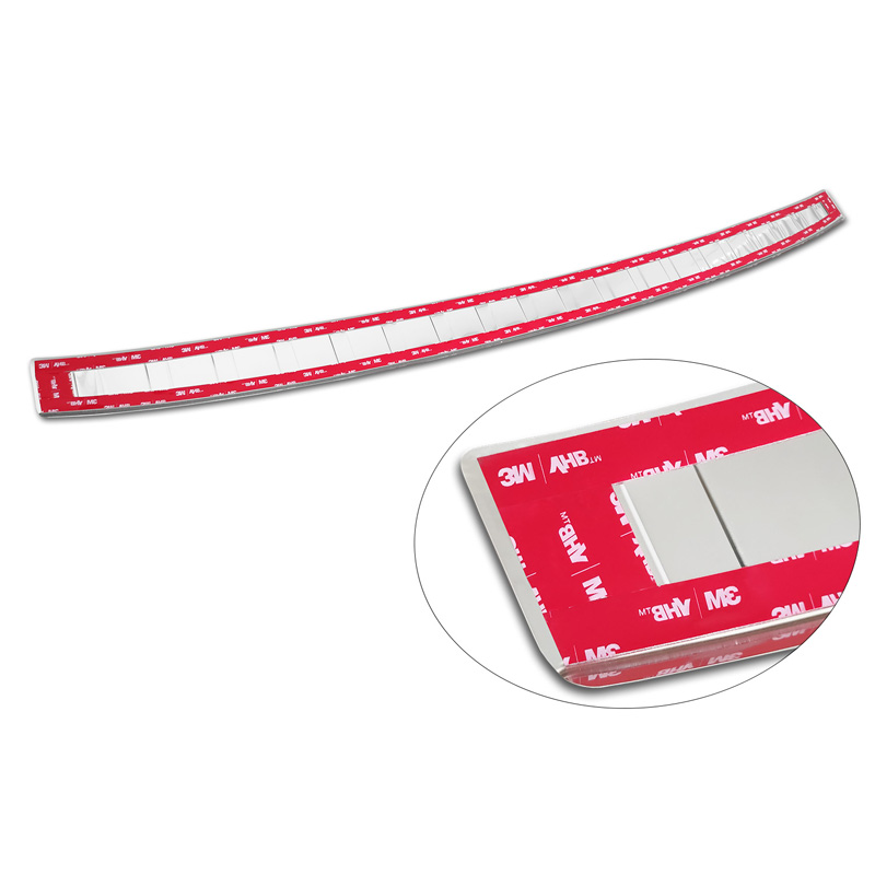 Protection de seuil arrière inox sur mesure pour Renault Megane E-Tech 2022- 'Ribs'