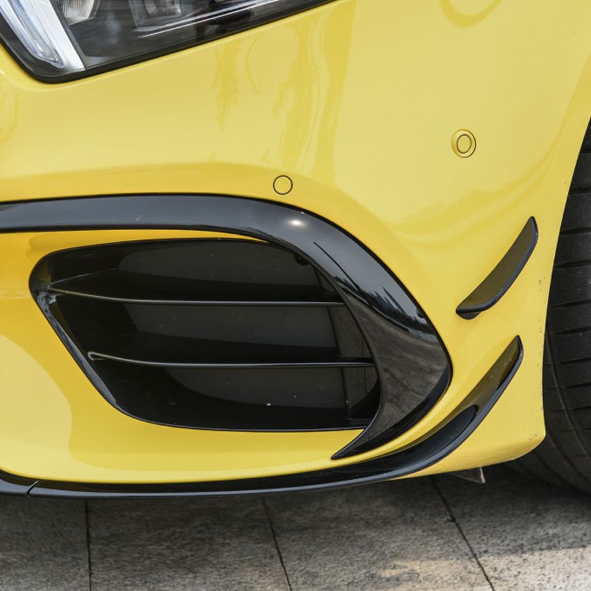 Voorspoiler Mercedes A45 A Klasse W177 Aero Pack Glans Zwart