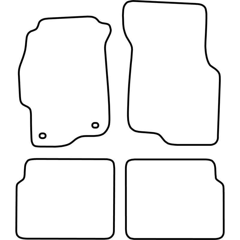 Set de tapis de sol sur mesure pour Honda Civic 5 portes 1998-2001