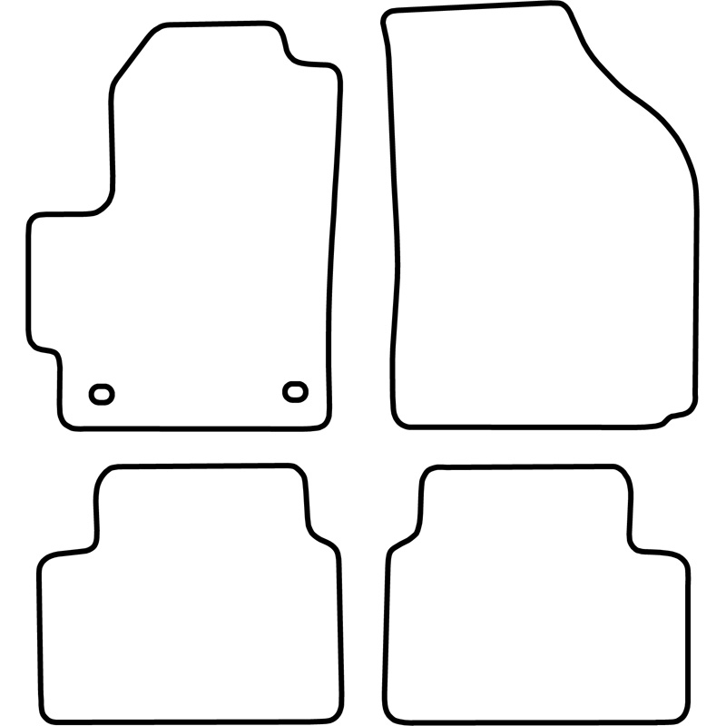 Set de tapis de sol sur mesure pour Chevrolet Matiz 2005-2010