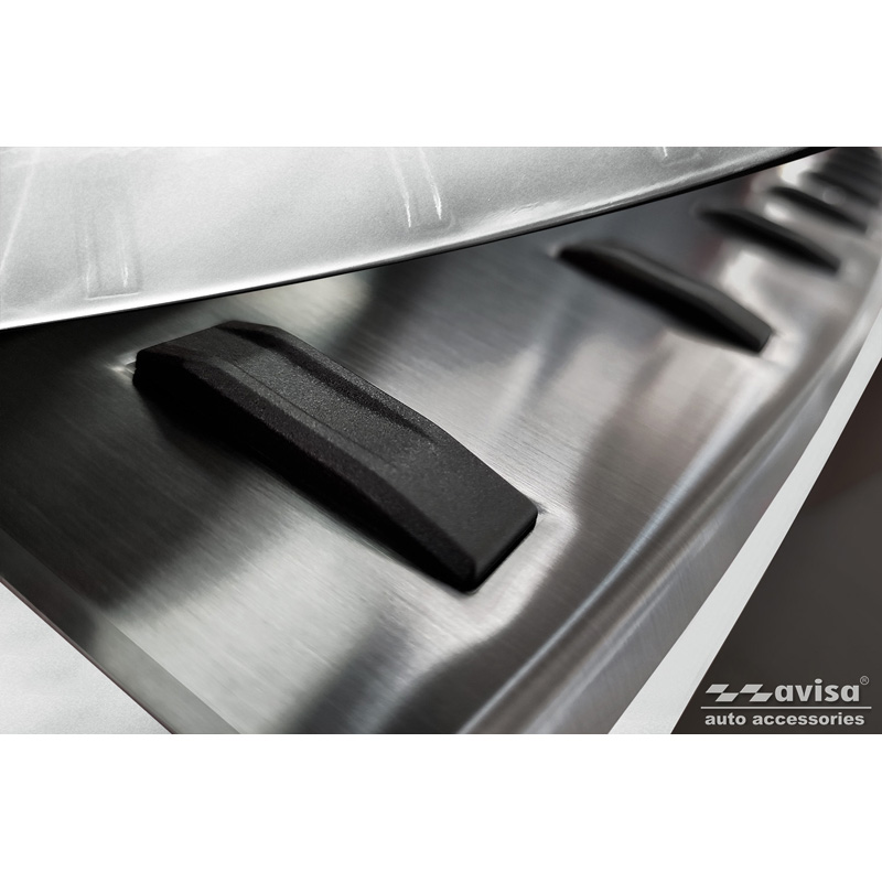 Protection de seuil arrière inox noir sur mesure pour Mazda CX-60 (KH) 2022- 'STRONG EDITION'