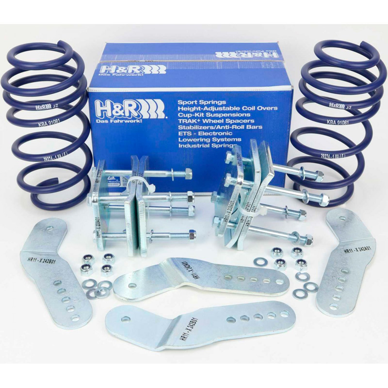 Ressorts d'abaissement H&R sur mesure pour Volkswagen Caddy/Life 2WD à partir de 1131kg AV Charge 2004- AV40/AR60mm