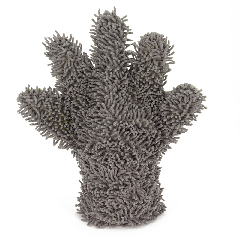 Gant de Lavage Voiture recto-verso - Gris/Vert
