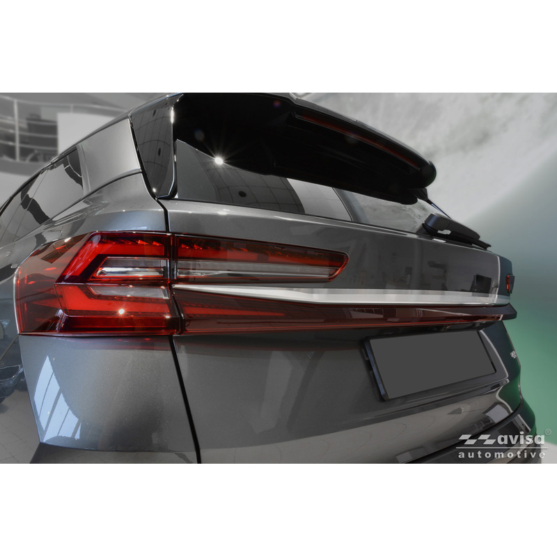 Avisa Revêtement d'habillage du hayon du coffre inox brossé sur mesure pour Skoda Kodiaq II (PS7) 2024-