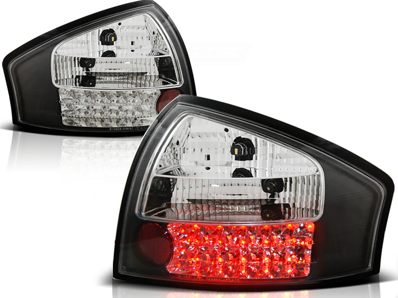 Feux arriere LED noire/blanc Audi A6 97-04