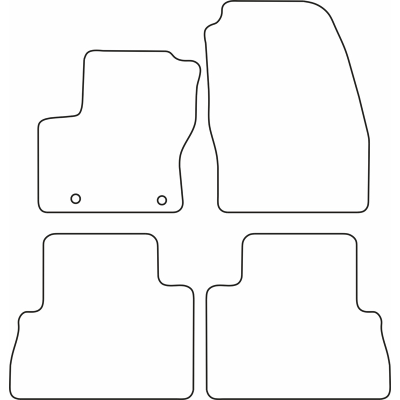 Set de tapis de sol sur mesure pour Ford Focus C-Max 2011-2013