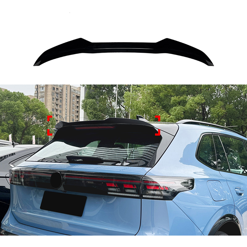 Becquet de toit (Spoiler Cap) sur mesure pour Volkswagen Tiguan III (CT1) R-Line 2024- (ABS Noir Luisant)
