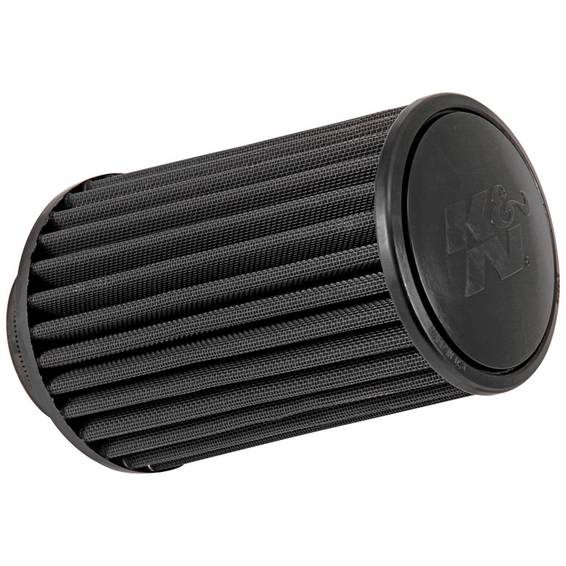 K&N Filtre à Air Noir Dryflow Universel Conique 89mm raccordement, 152mm de base, 133mm en haut, 222mm hauteur (RU-3105HBK)