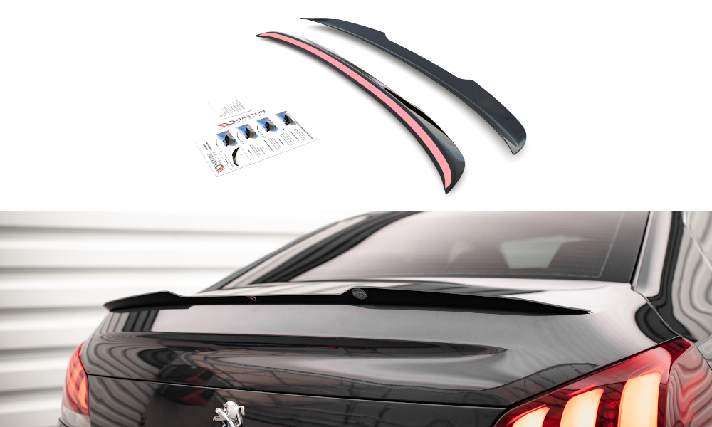Spoiler Peugeot 508 GT MK1 FL Maxton Glans Zwart