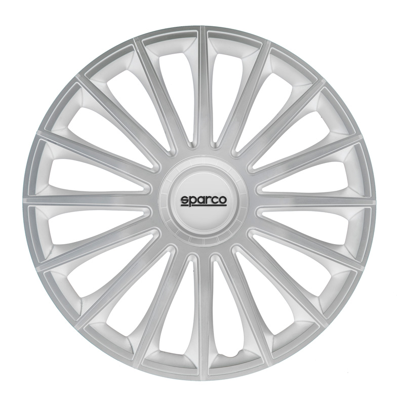 Sparco Enjoliveurs Treviso - 15-pouces - Argent - Set de 4 pièces