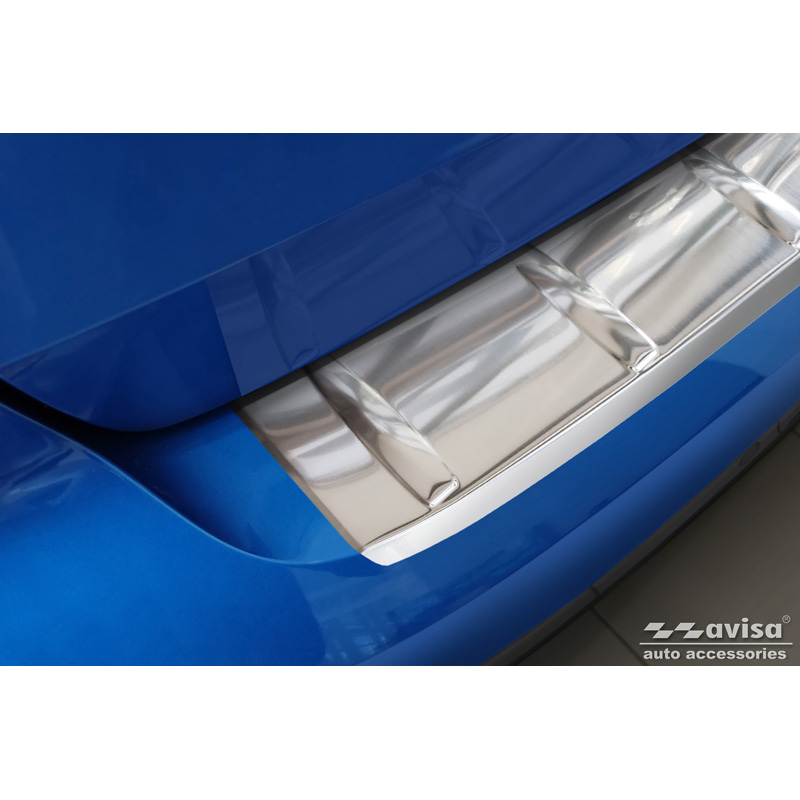 Protection de seuil arrière inox sur mesure pour Opel Astra L Sportstourer 2022- 'Ribs'