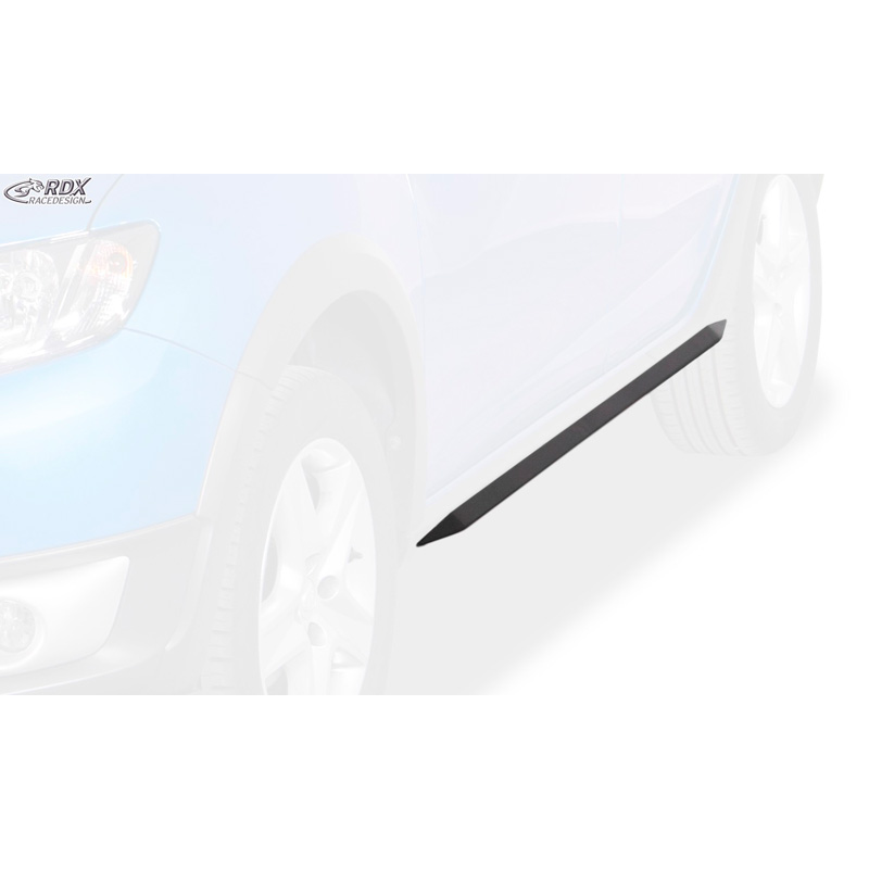 Jupes latérales 'Slim' sur mesure pour Dacia Sandero II 2012- incl. Stepway (ABS noir luisant)