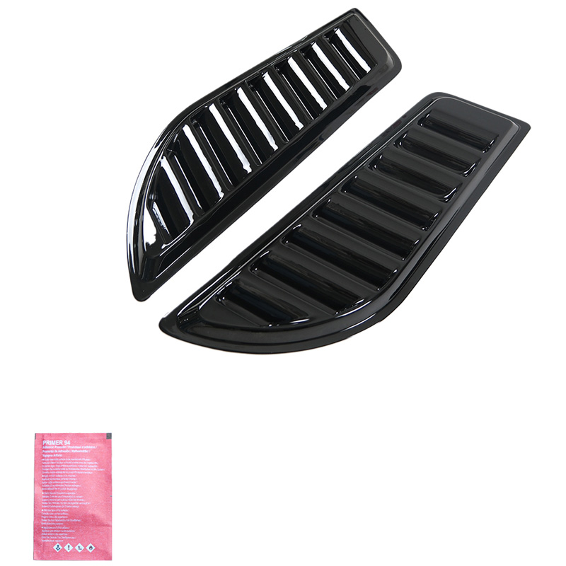 Jeu de prises d'air pour le capot Pick-Up 4x4 - Universel - Noir brillant