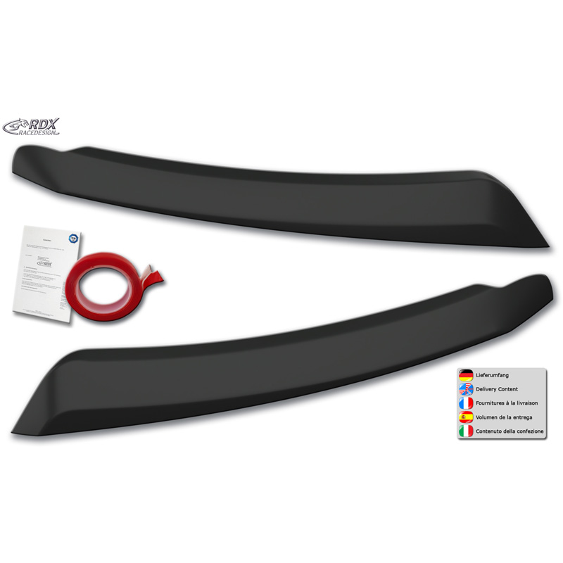 RDX Spoilers de phares sur mesure pour Dacia Duster II 2018-2024 (ABS)