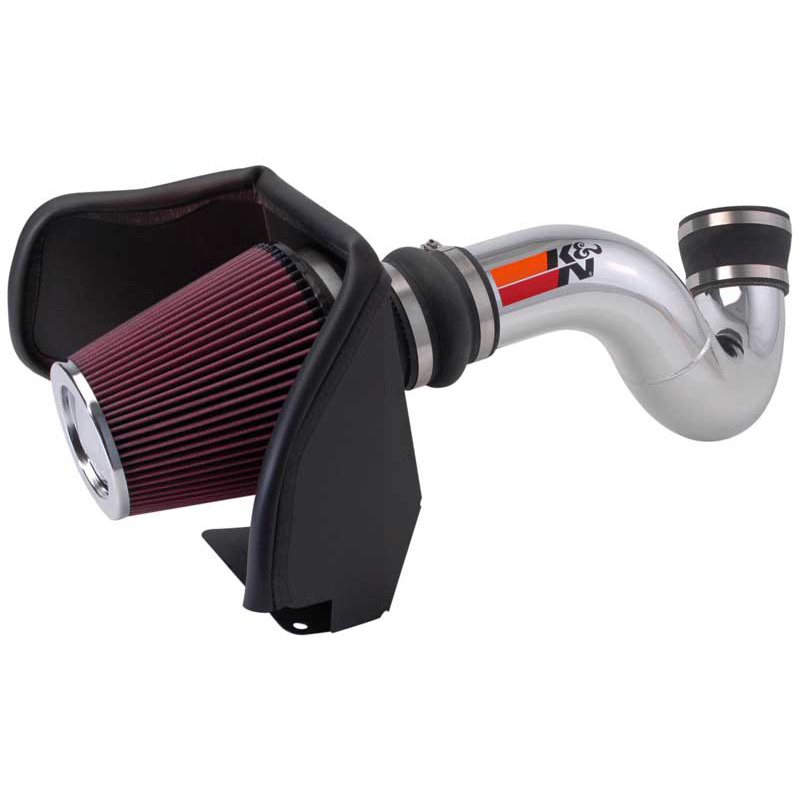 K&N Kit d'admission High Performance sur mesure pour Chevrolet Tahoe/Silverado/Suburban/Avalanche/Sonora & GMC Sierra/Yukon & Cadillac Escalade 4.8/5.3/6.0L V8 2005-2007 (77-3050KP)