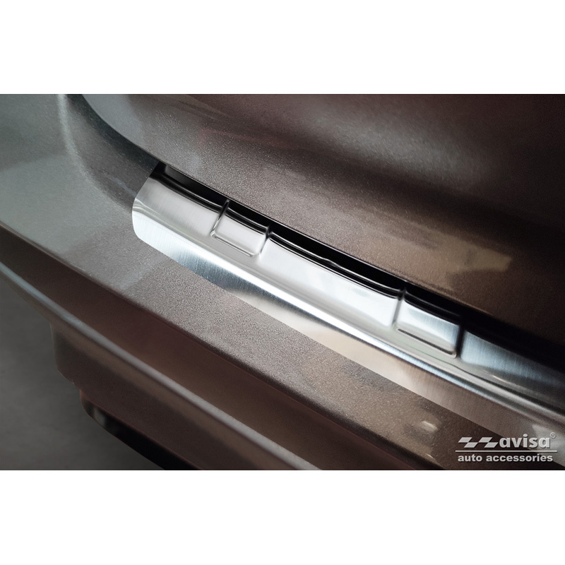 Protection de seuil arrière inox sur mesure pour Mitsubishi Eclipse Cross PHEV Facelift 2021-