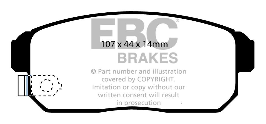 EBC Brakes VAUXHALL (OPEL) Ventora 3.3 68-72 Remblokken voorzijd