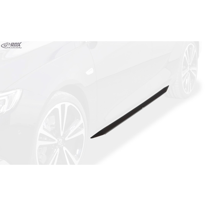 Jupes latérales 'Slim' sur mesure pour Opel Insignia B 2017- Grand Sport/Sportstourer incl. OPC (ABS noir luisant)