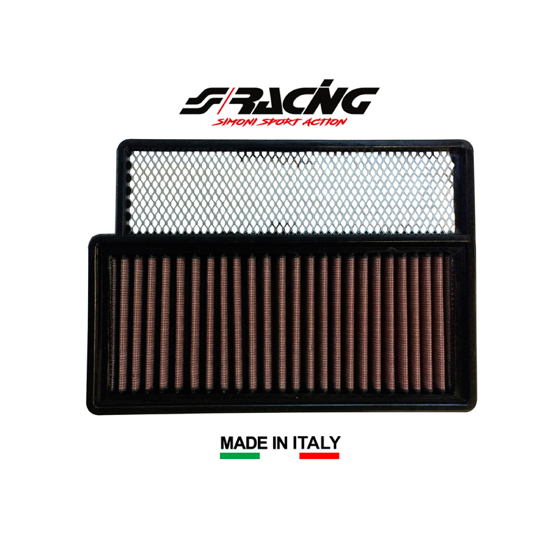 Simoni Racing Filtre à air de Remplacement sur mesure pour Opel Combo 1.4 2012- / Opel Tour 1.4T 2012- / Fiat 500 1.4 2008-2015 / Doblo 1.4 2010-