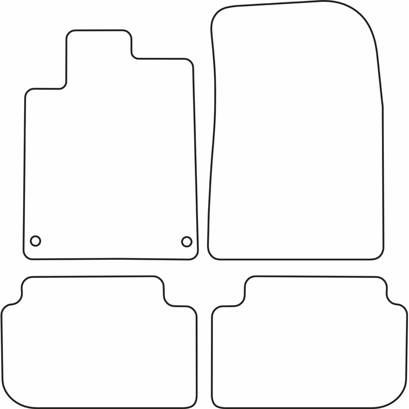 Set de tapis de sol sur mesure pour Peugeot 407 2004-2011