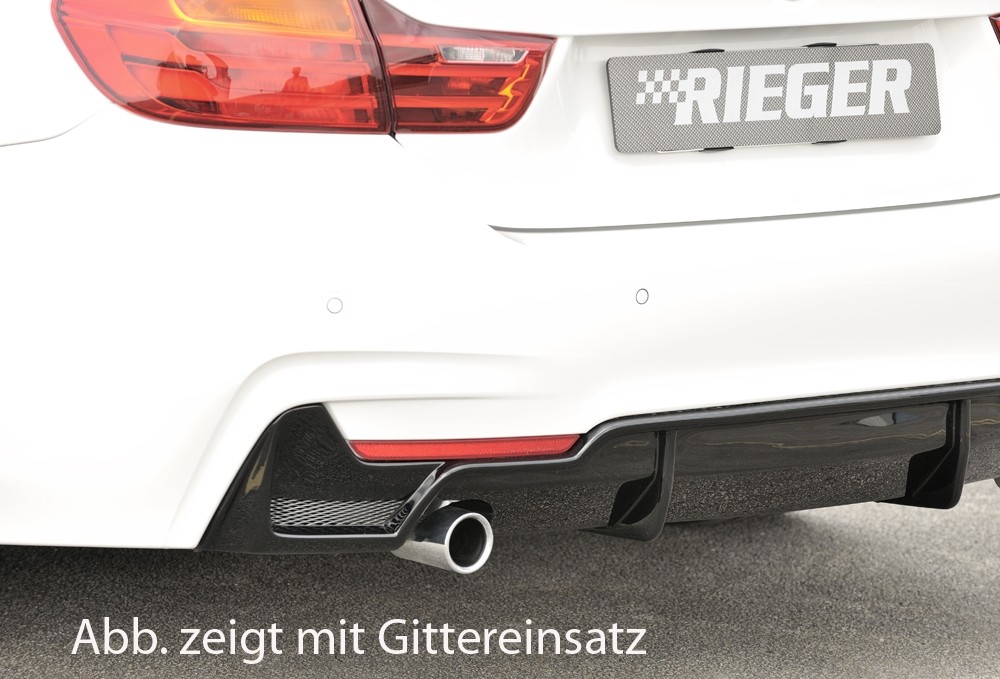 Achterbumper aanzet originele uitlaat links en rechts BMW 4 seri