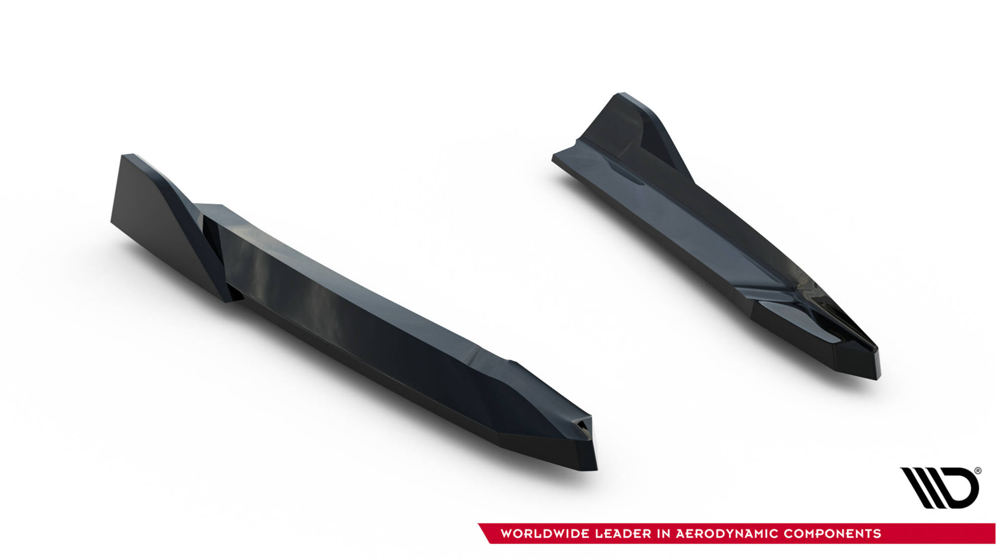 Achterzij Spoilers V.4 Skoda Octavia RS Liftback MK4 / MK4 Facelift Maxton Glanzend zwart