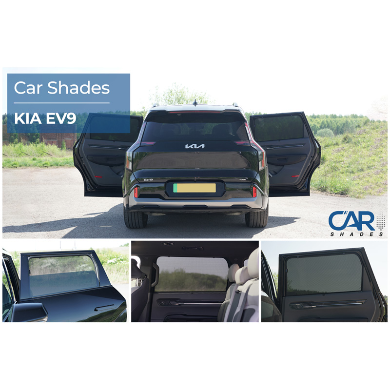 Set de Car Shades (portes arrières) sur mesure pour Kia EV9 (MV) 2023- (2-pièces)