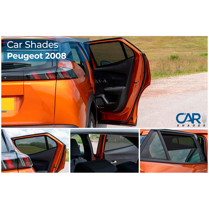 Set de Car Shades (portes arrières) sur mesure pour Peugeot 2008 II 2020- (2-pièces)