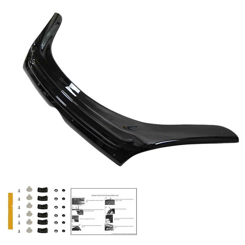 Protection du capot sur mesure pour Fiat Doblo 2ème Gen. Facelift 2015-2020 - Noir brillant