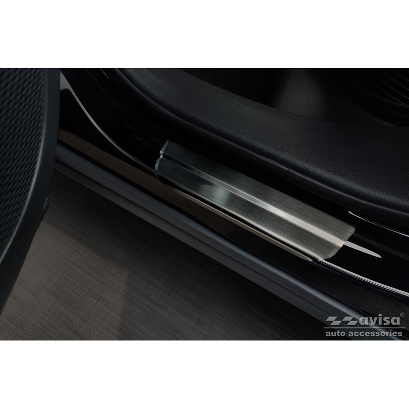 Seuils de portes inoxydable sur mesure pour Toyota Corolla Cross 2020- 'Cross' 4-pièces
