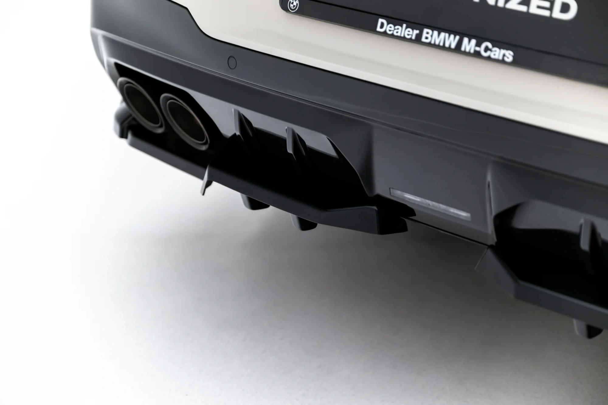 Diffuser passend voor BMW X3 M50 G45 Glans Zwart Maxton