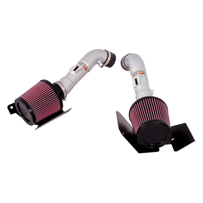 K&N Kit d'admission Typhoon sur mesure pour Nissan 350Z V6-3.5L 2007-2008 - Argent (69-7071TS)