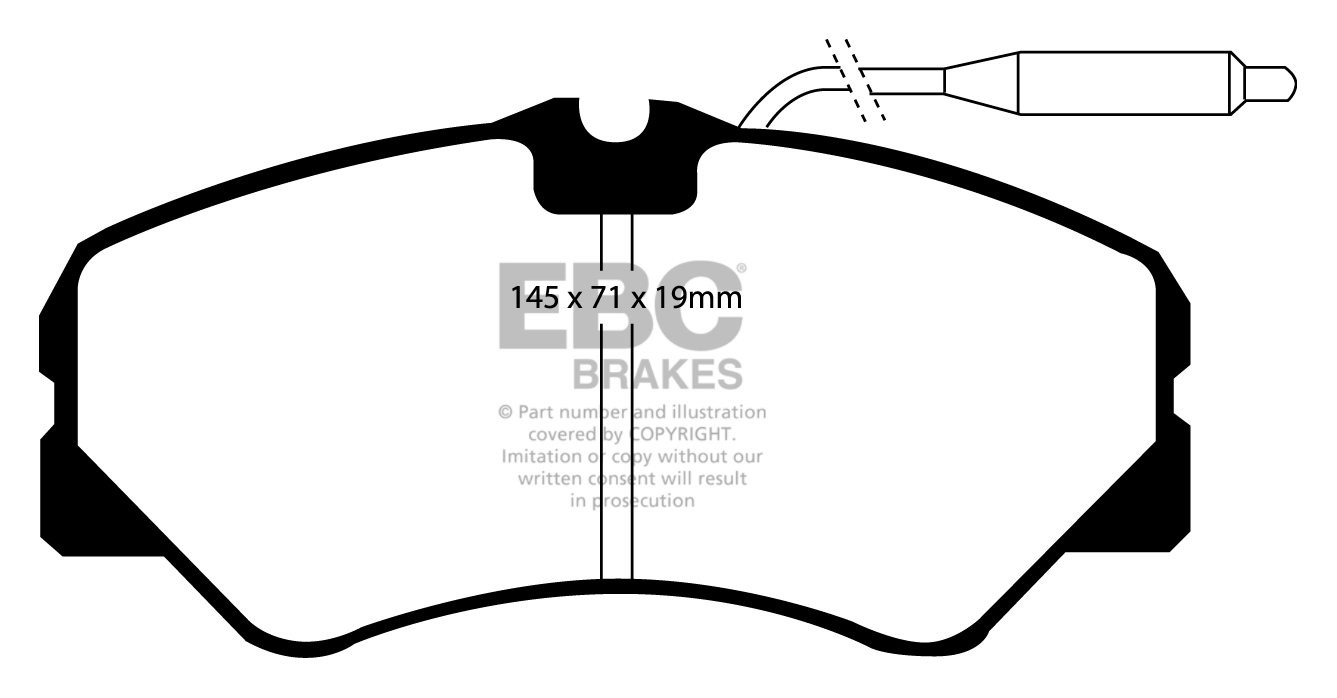 EBC Brakes FIAT BEDRIJFSWAGEN Ducato Maxi 1.9 D 88-94 Remblokken
