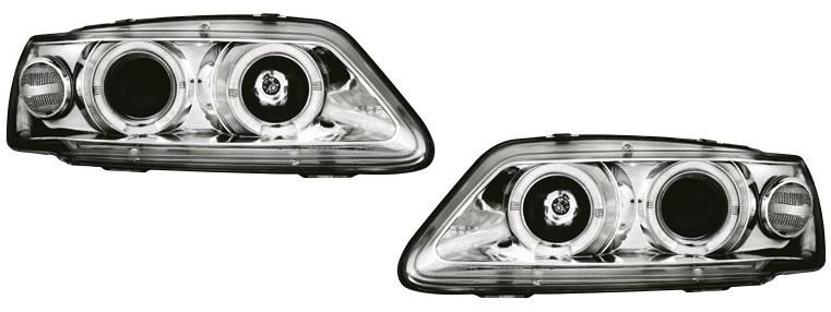 Phares Peugeot 306 93-97 Angel Eyes chrome