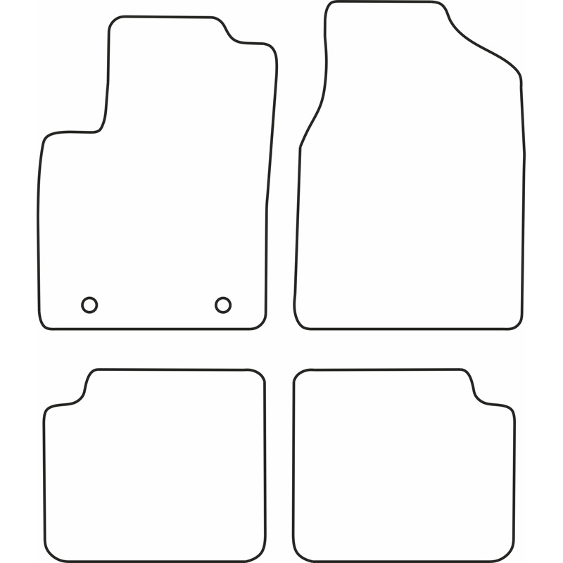 Set de tapis de sol en velours sur mesure pour Ford Ka 2008-2012