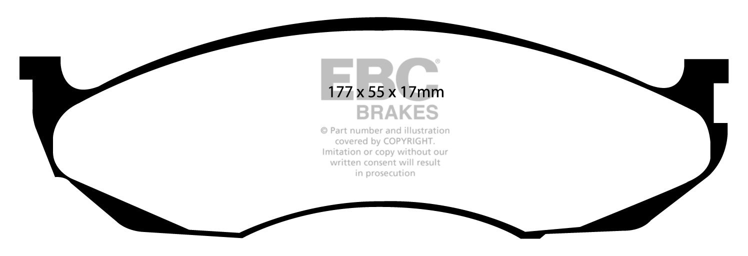 EBC Brakes JEEP Wrangler 4.0 93-96 Remblokken voorzijde
