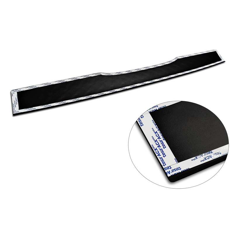Protection de seuil arrière en aluminium noir mat sur mesure pour Mercedes Vito & Classe-V 2014-2019 & Facelift 2019- 'Riffled Plate'