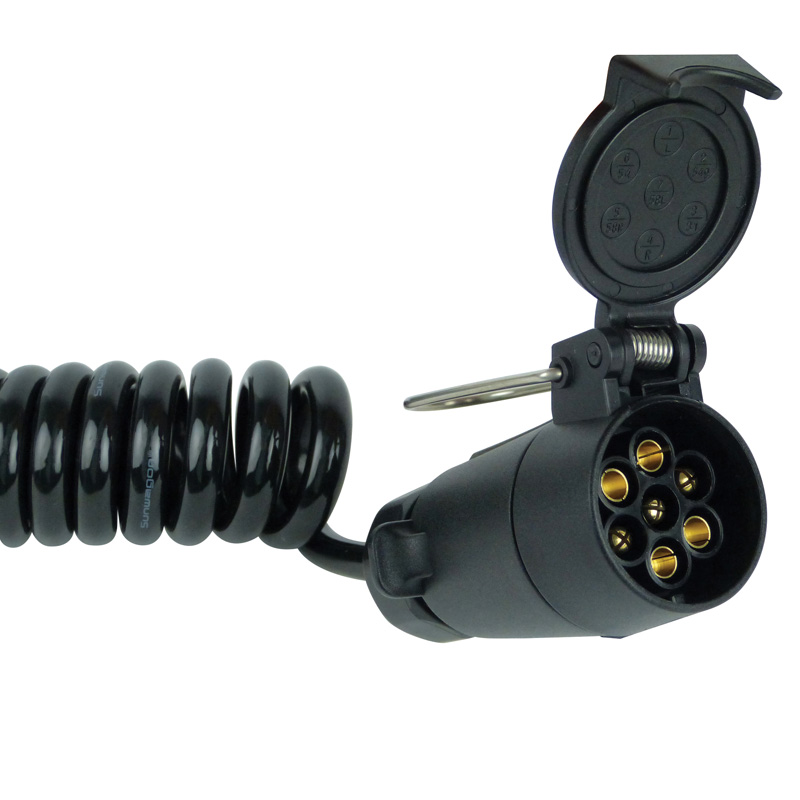 Carpoint Rallonge pour Remorque Spiral 7-broches - Prise mâle et femelle