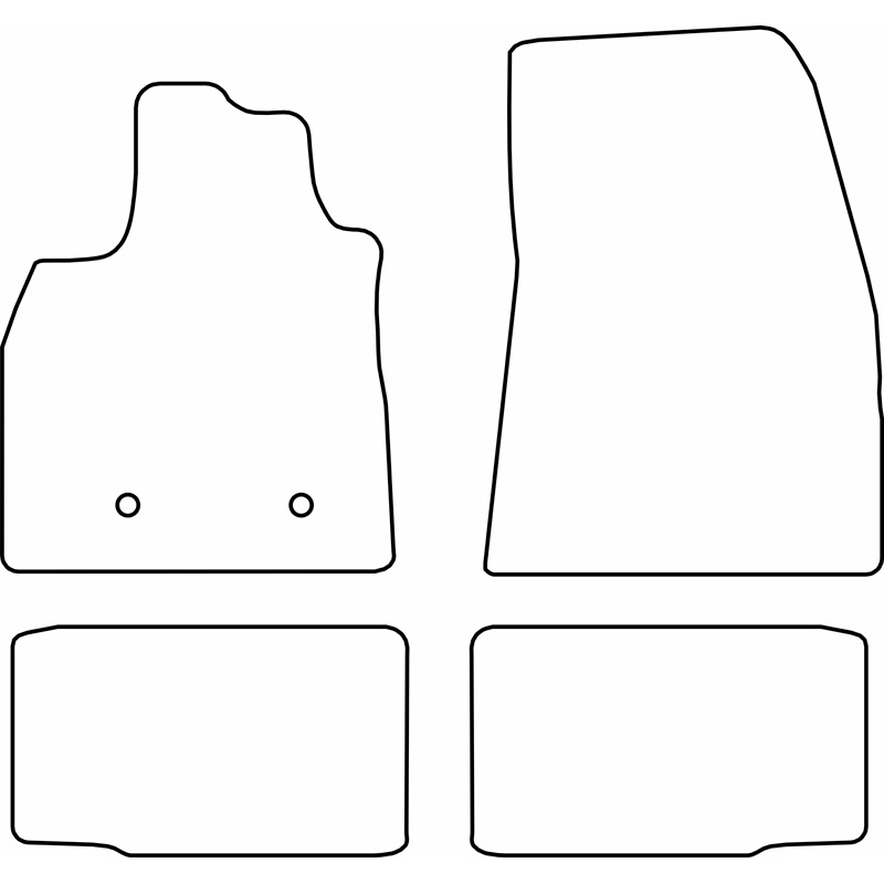 Set de tapis de sol en velours sur mesure pour Dacia Duster III Full Hybrid 4x4 2024-