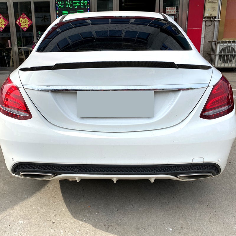 Spoiler arrière sur mesure pour Mercedes Classe-C W205 Sedan 2014-2021 (ABS Noir Luisant)